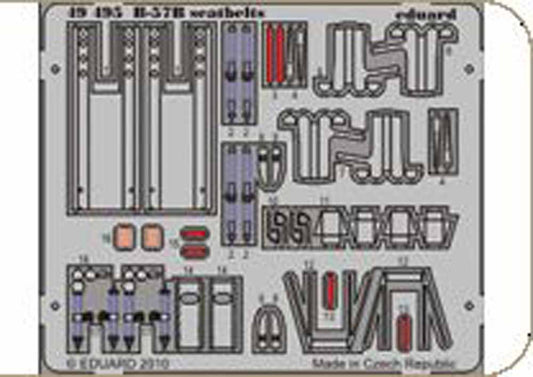 Eduard 49495 Etched Aircraft Detailling Set 1:48 Martin B-57B seatbelts