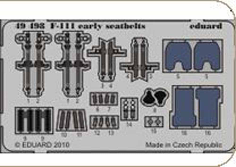 Eduard 49498 Etched Aircraft Detailling Set 1:48 General-Dynamics F-111C early s