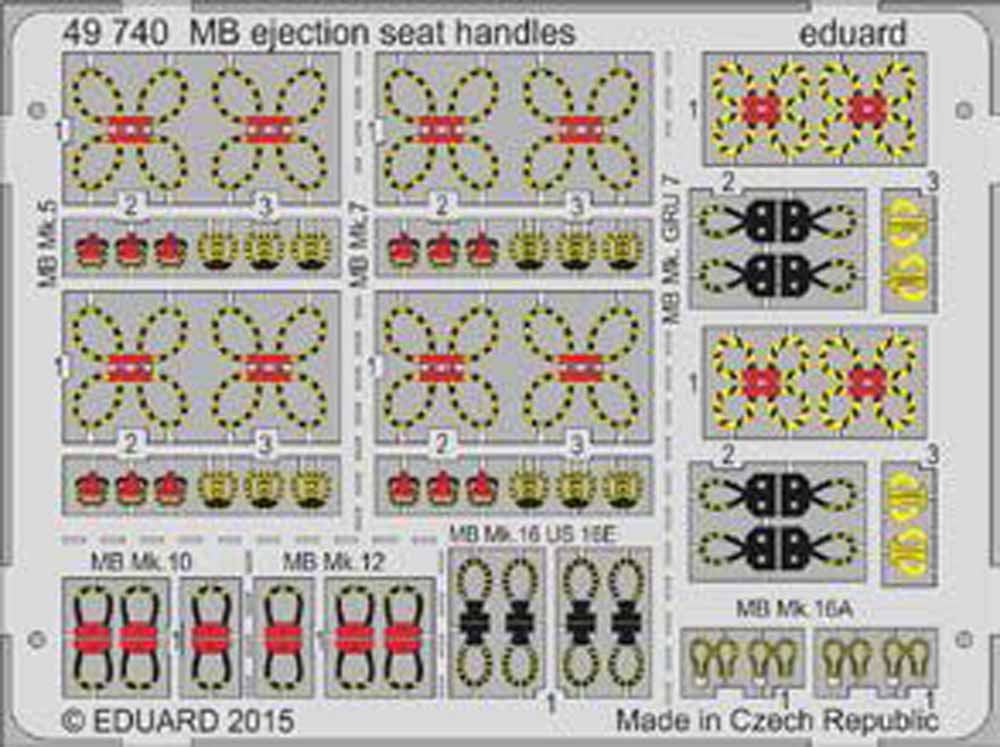 Eduard 49740 Etched Aircraft Detailling Set 1:48 Martin-Baker ejection seat hand