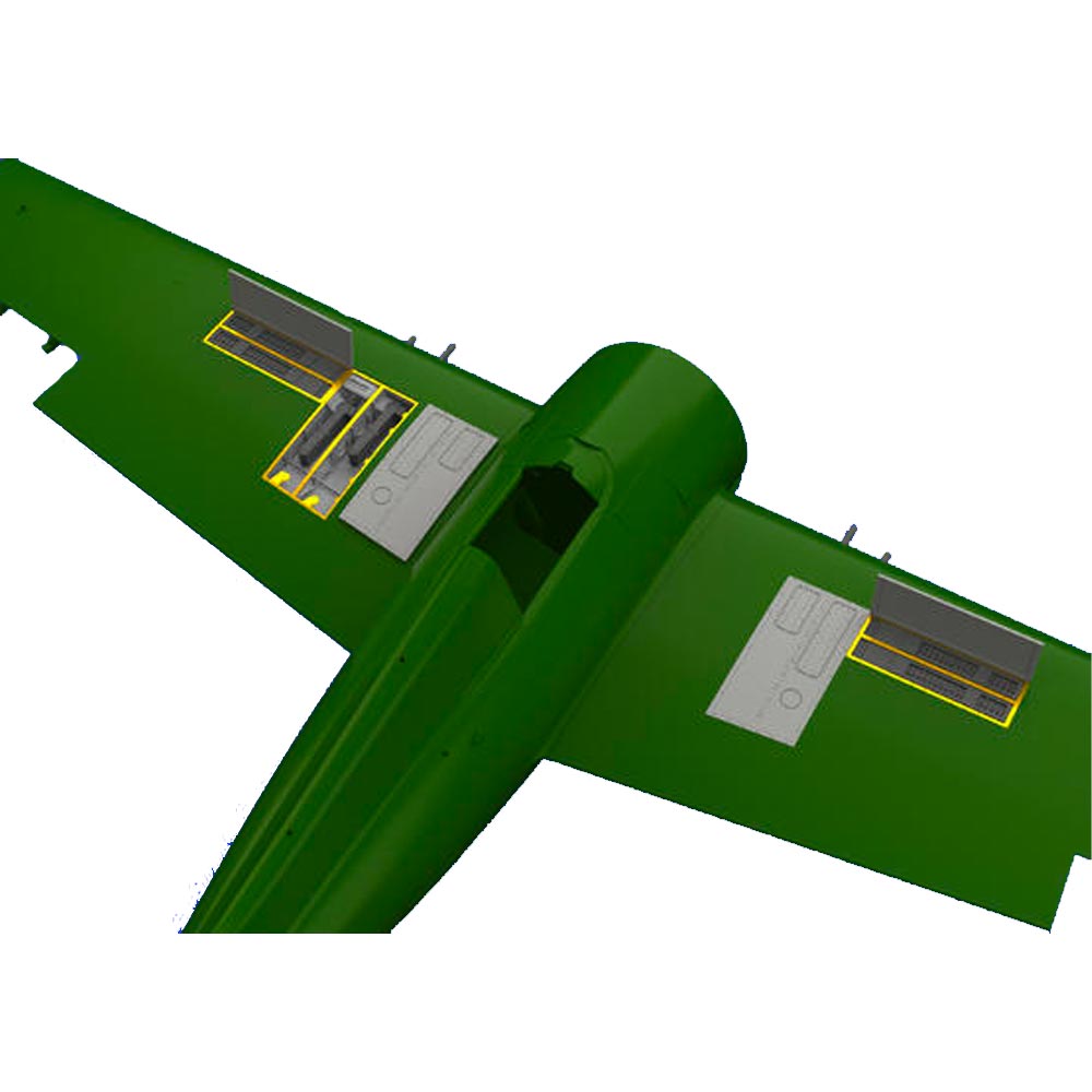 Eduard 648793 Grumman F4F-3 Wildcat Gun Pays Print 1:48 Set for 82201 Model Kit