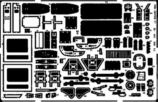 Eduard 72195 Etched Aircraft Detailling Set 1:72 Bell UH-1B