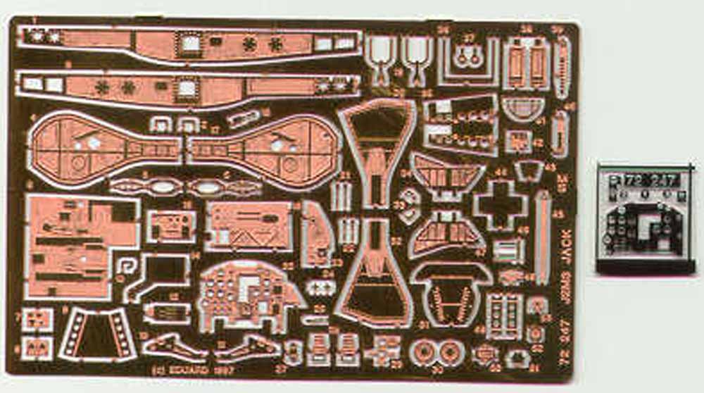 Eduard 72247 Etched Aircraft Detailling Set 1:72 Mitsubishi J2M3 Raiden 'Jack'