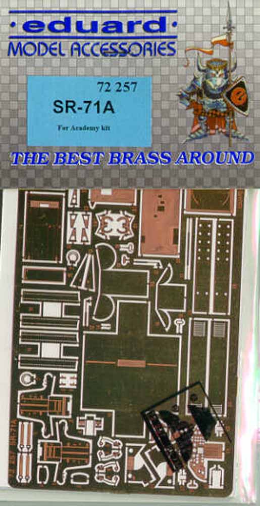 Eduard 72257 Etched Aircraft Detailling Set 1:72 Lockheed SR-71A Blackbird