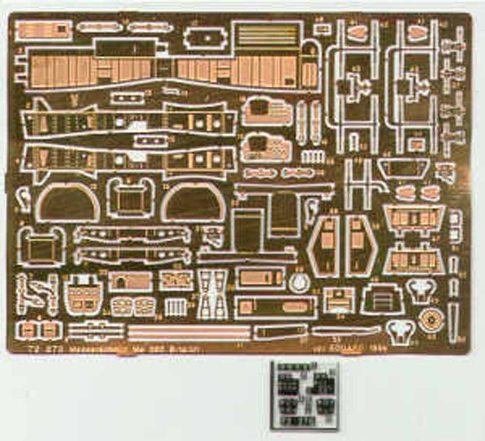 Eduard 72270 Etched Aircraft Detailling Set 1:72 Messerschmitt Me-262B-1a