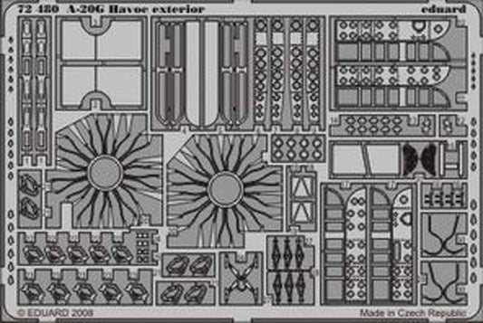 Eduard 72480 Etched Aircraft Detailling Set 1:72 Douglas A-20G Havoc exterior