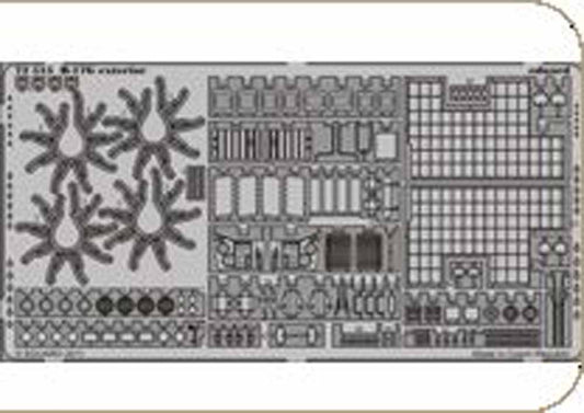 Eduard 72515 Etched Aircraft Detailling Set 1:72 Boeing B-17G Flying Fortress ex