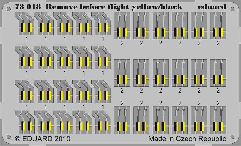Eduard 73018 Etched Aircraft Detailling Set 1:72 Swedish Air Force Remove Before