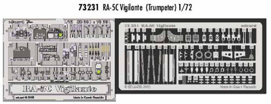 Eduard 73231 Etched Aircraft Detailling Set 1:72 North-American RA-5C Vigilante