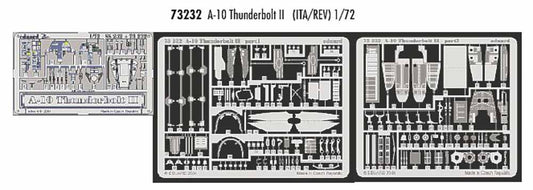 Eduard 73232 Etched Aircraft Detailling Set 1:72 Fairchild A-10A Thunderbolt II