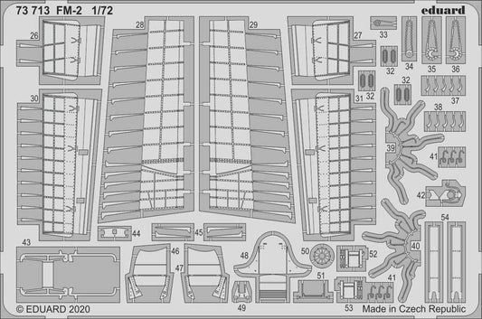 Eduard 73713 Etched Aircraft Detailling Set 1:72 General-Motors FM-2 Wildcat