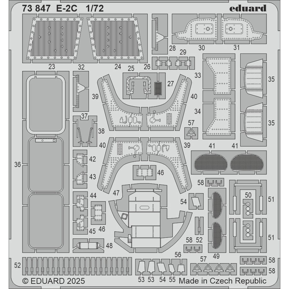 Eduard 73847 Grumman E-2C Hawkeye 1:72 Etch Set for Heller 82300