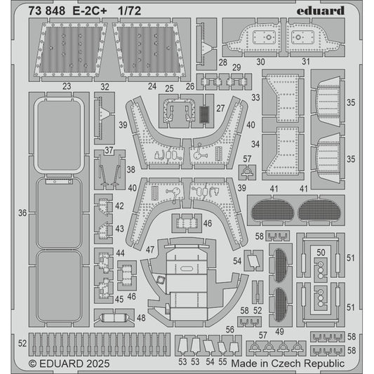 Eduard 73847 Grumman E-2C+ Hawkeye 1:72 Etch Set for Heller 82300
