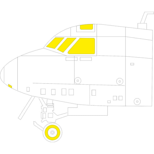 Eduard CX688 Grumman E-3C Hawkeye 1:72 Paint Masking Set for Heller 82300