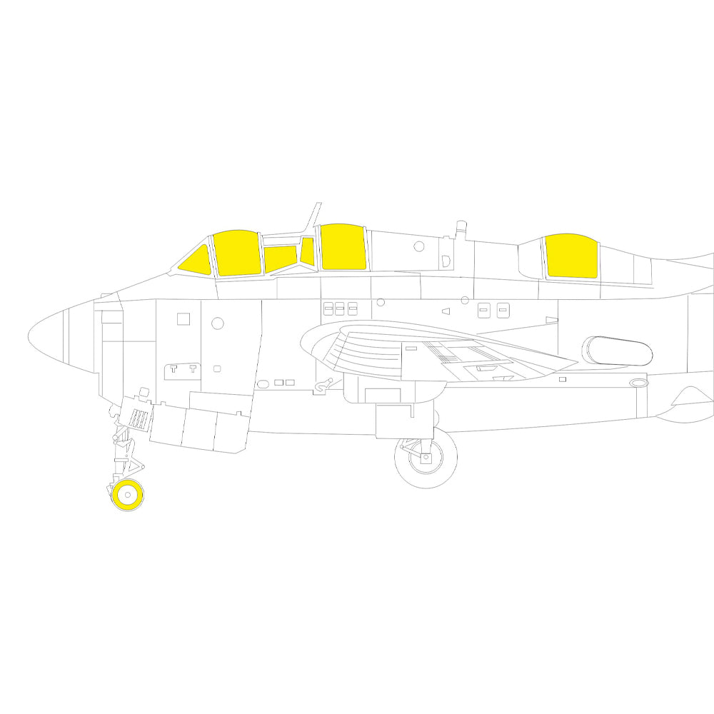 Eduard Fairey Gannet AS.1/AS.4 1:48 TFace Mask Set for Airfix A11007 EDEX1016