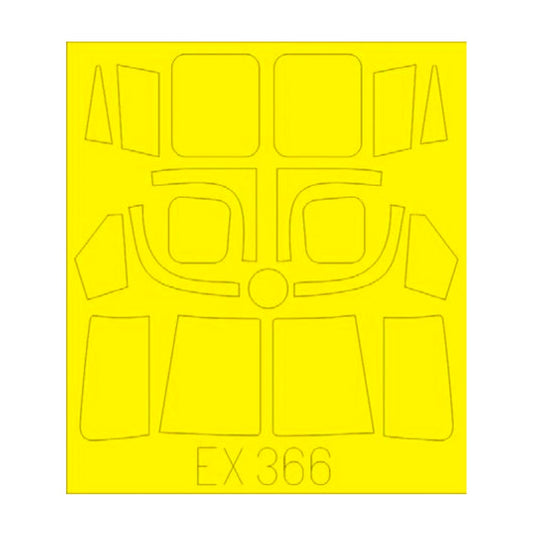 Eduard EX366 Westland Lynx HMA.8 Paint Mask for Airfix A10107A