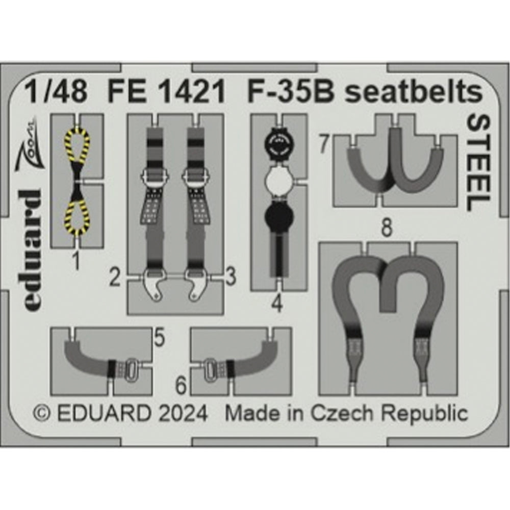 Eduard F-35B Lightning II 1:48 Etch Detail Set for Tamiya 61125 EDFE1421