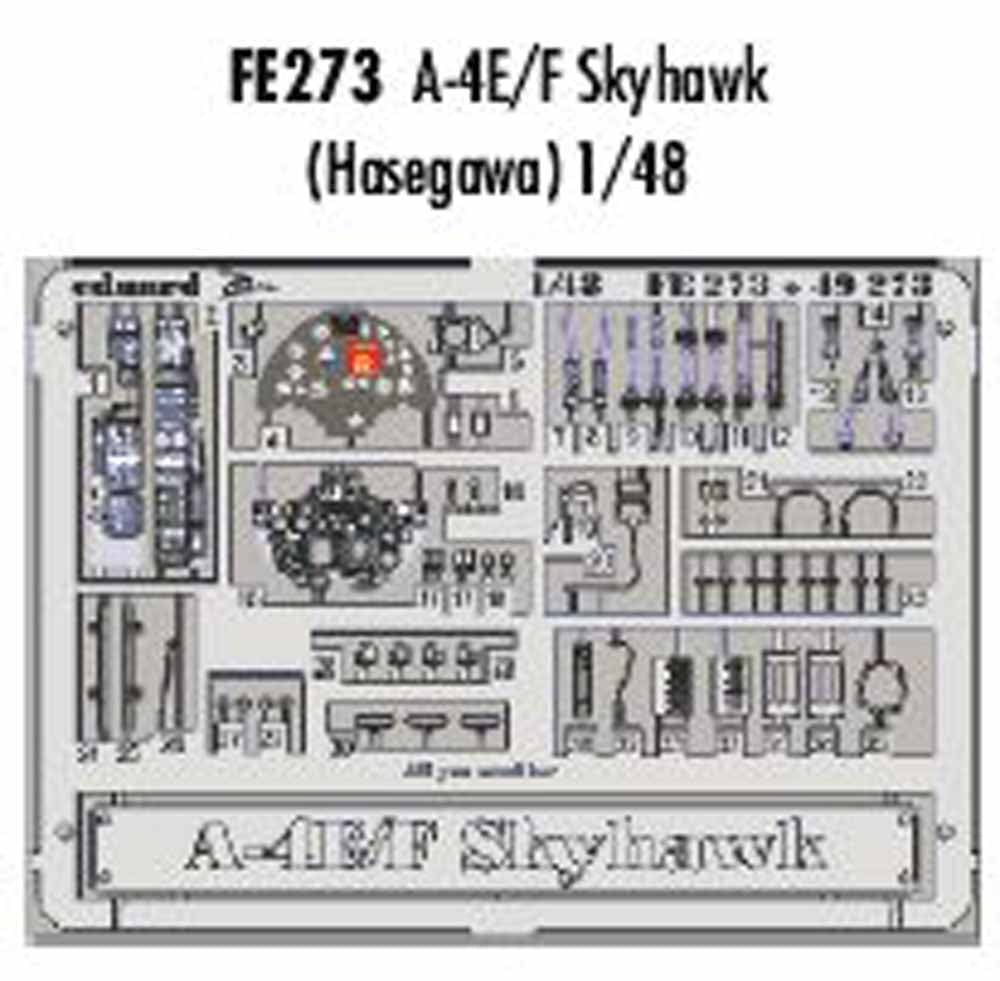 Eduard FE273 Etched Aircraft Detailling Set 1:48 Douglas A-4E/A-4F Skyhawk Pre-p