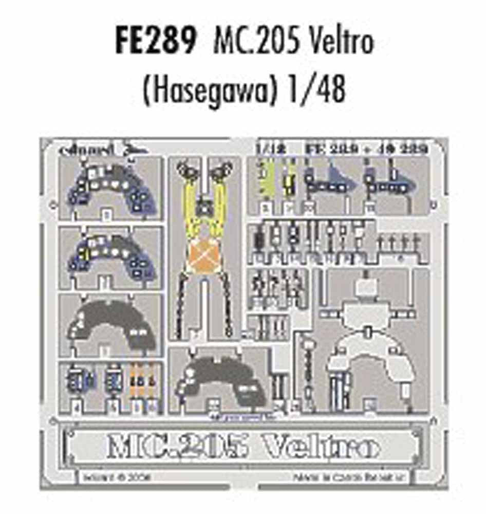 Eduard FE289 Etched Aircraft Detailling Set 1:48 Macchi C.205 'Veltro' Pre-paint