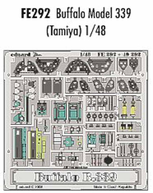 Eduard FE292 Etched Aircraft Detailling Set 1:48 Brewster B-339 Buffalo Pre-pain