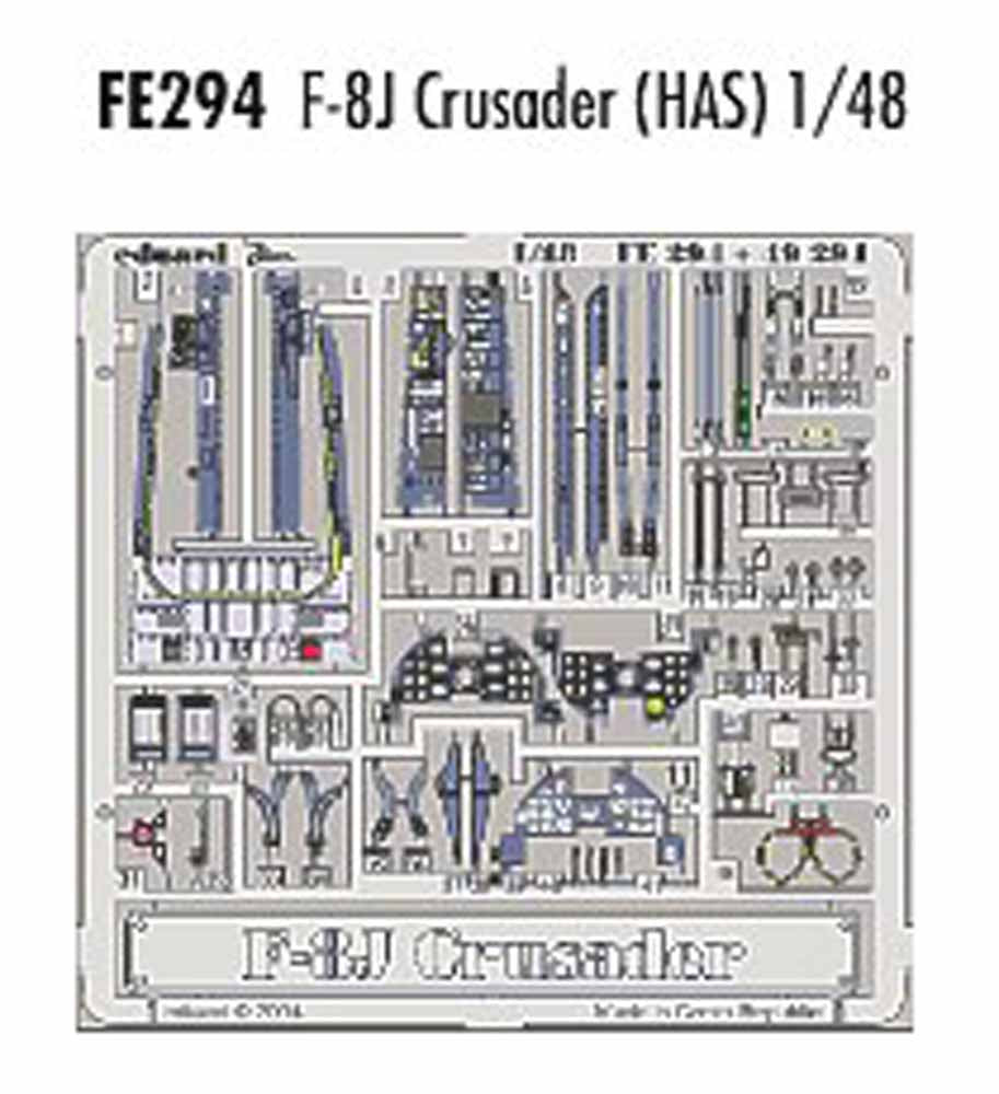 Eduard FE294 Etched Aircraft Detailling Set 1:48 Vought F-8J Crusader Pre-painte