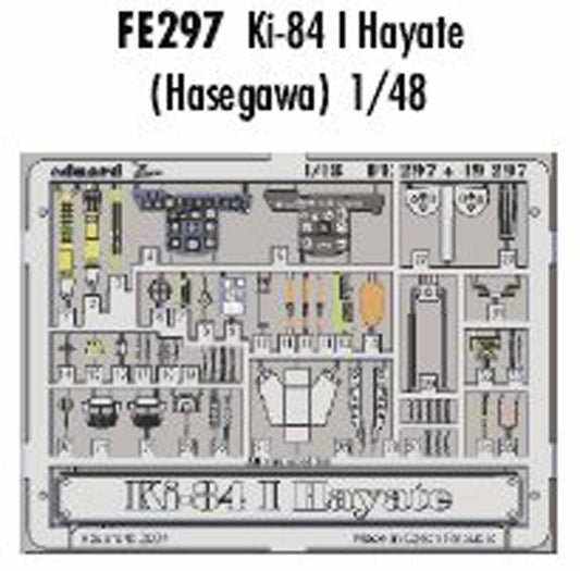 Eduard FE297 Etched Aircraft Detailling Set 1:48 Nakajima Ki-84 I Hayate Pre-pai