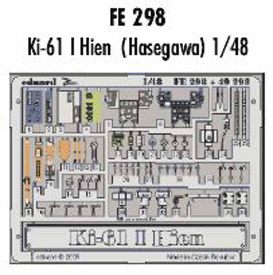 Eduard FE298 Etched Aircraft Detailling Set 1:48 Kawasaki Ki-61-I Hien 'Tony' Pr