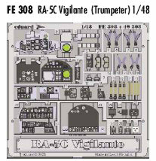 Eduard FE308 Etched Aircraft Detailling Set 1:48 North-American RA-5C Vigilante