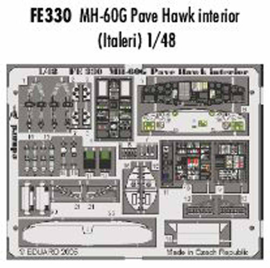 Eduard FE330 Etched Aircraft Detailling Set 1:48 Sikorsky MH-60G Pave Hawk inter