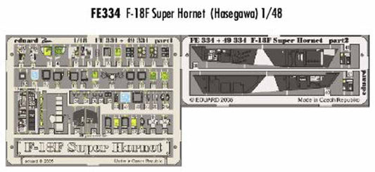 Eduard FE334 Etched Aircraft Detailling Set 1:48 Boeing F/A-18F Super Hornet Pre