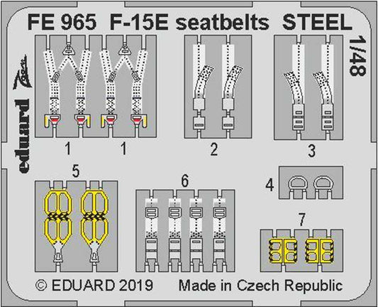Eduard FE965 Etched Aircraft Detailling Set 1:48 McDonnell F-15E Strike Eagle se