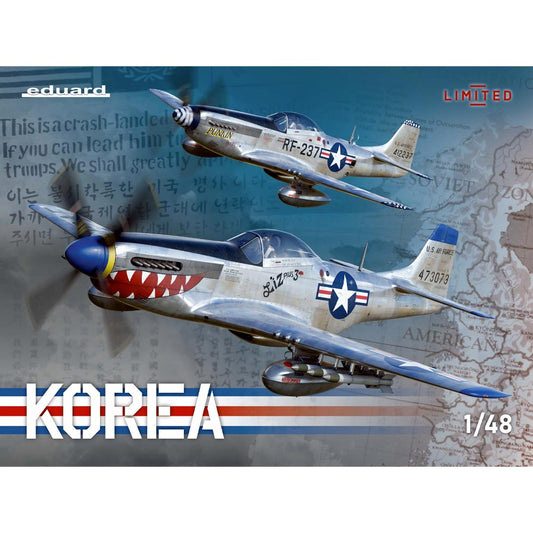 Eduard 11161 Korea DUAL COMBO US F-51D & RF-51D Mustang 1:48 Planes Model Kit