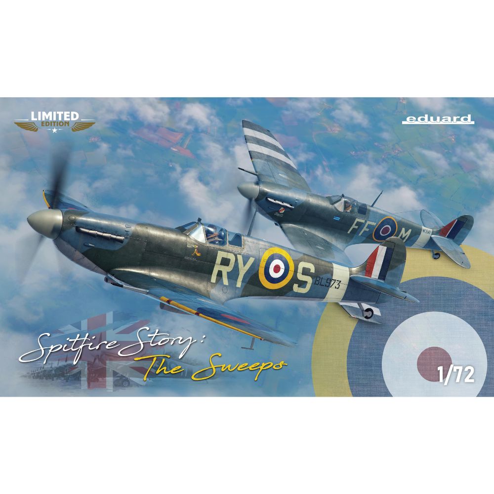 Eduard 2154 Spitfire Story: The Sweeps Dual Combo 1:72 Model Kit
