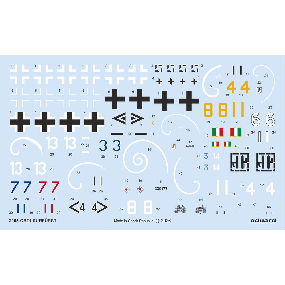 Eduard 2155 Messerschmitt Bf-109K-4 Kurfurst Dual Combo 1:72 Model Kit