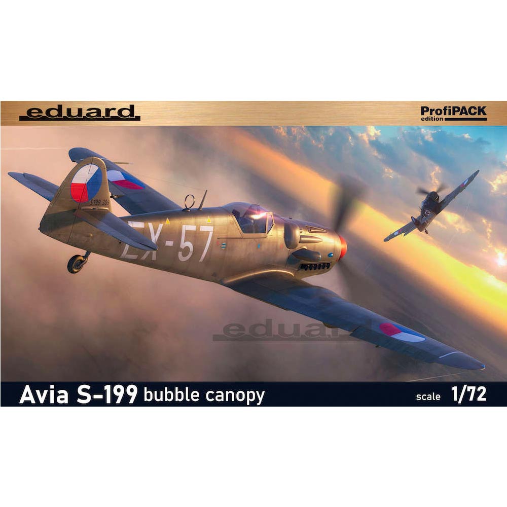Eduard 70151 Avia S-199 Bubble Canopy ProfiPaCK 1:72 Plastic Model Kit