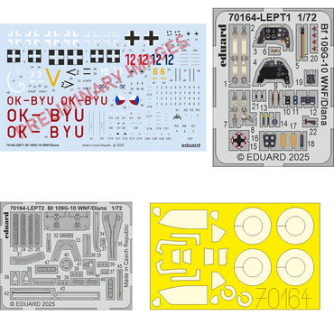 Eduard 70164 Messerschmitt Bf-109G-10 WNF/Diana ProfiPACK 1:72 Model Kit