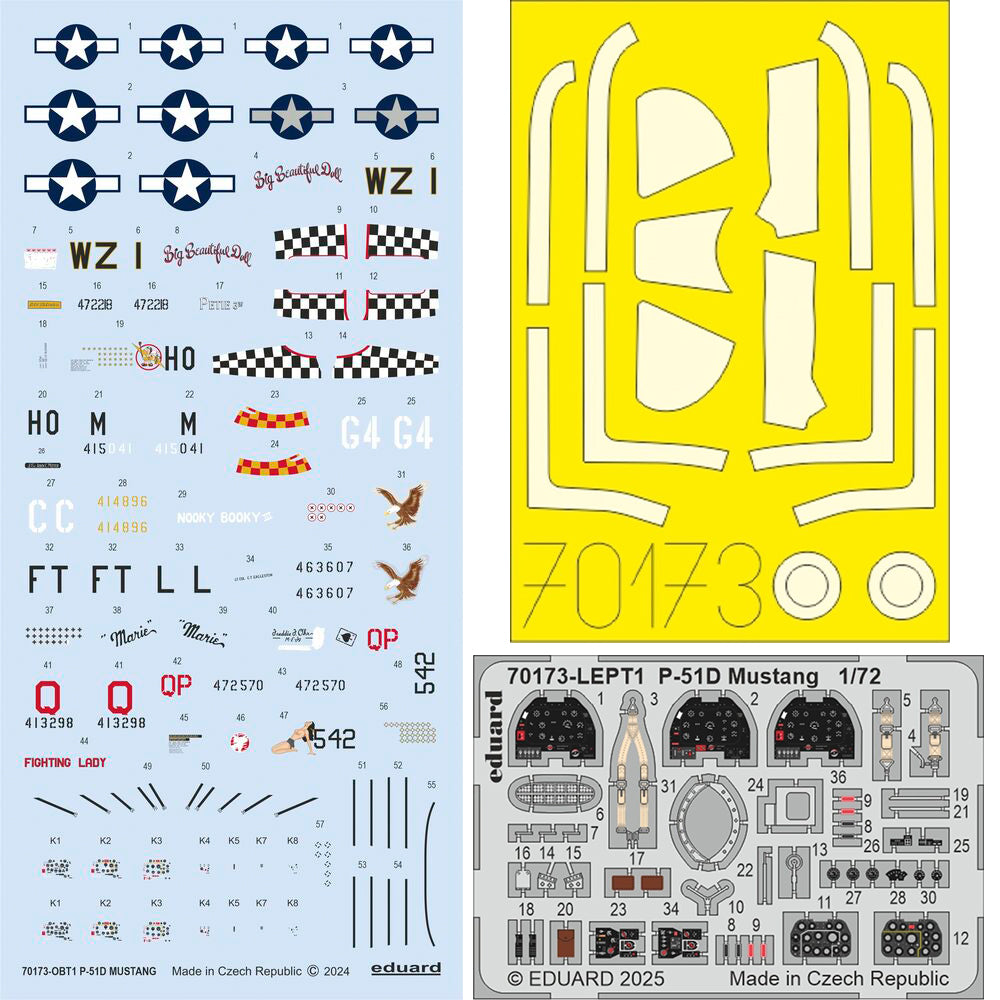 Eduard 70173 P-51D Mustang ProfiPACK 1:72 Model Kit