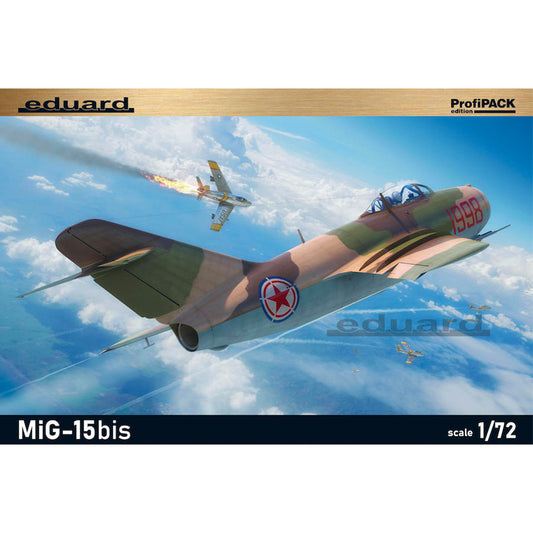 Eduard 7059 Mikoyan MiG-15bis ProfiPACK 1:72 Plastic Fighter Jet Model Kit