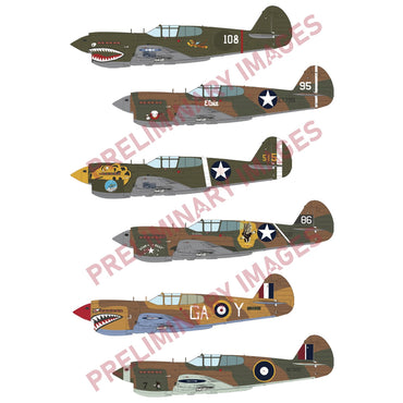 Eduard 82241 Curtiss P-40E Warhawk ProfiPACK 1:48 Model Kit