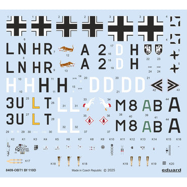 Eduard 8409 Messerschmitt Bf 110-D Weekend Edition 1:48 Model Kit