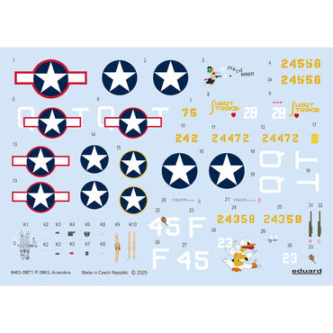 Eduard 8463 Bell P-39K/L Airacobra Weekend Edition 1:48 Model Kit