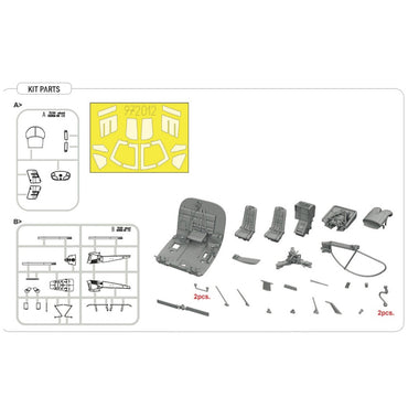 Eduard 972012 Hybrid Enstrom 480 Helicopter 1:72 Model Kit