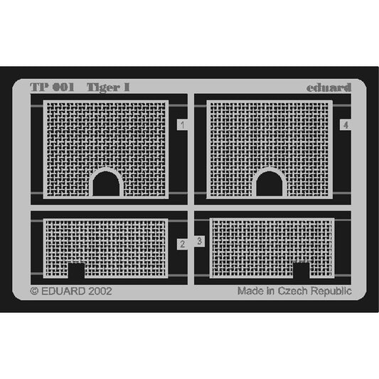 Eduard TP001 1:35 Etched Detailing Set for Academy Kits Pz.Kpfw.VI Tiger I grill