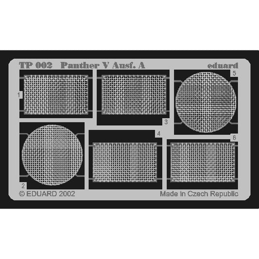 Eduard TP002 1:35 Etched Detailing Set for Dragon Kits Pz.Kpfw.V Panther Ausf.A