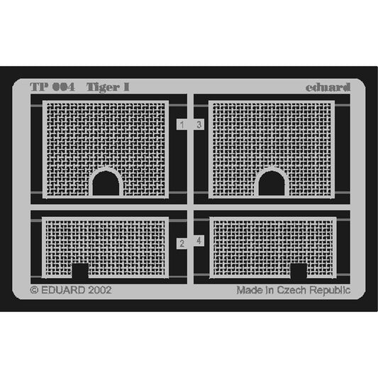Eduard TP004 1:35 Etched Detailing Set for Tamiya Kits Pz.Kpfw.VI Tiger I grille