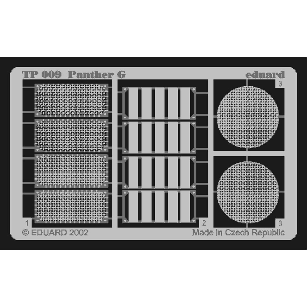 Eduard TP009 1:35 Etched Detailing Set for Tamiya Kits Pz.Kpfw.V Panther Ausf.G