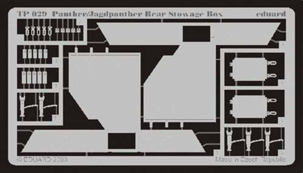 Eduard TP029 1:35 Etched Detailing Set Pz.Kpfw.V Panther/Jagdpanther rear stowag