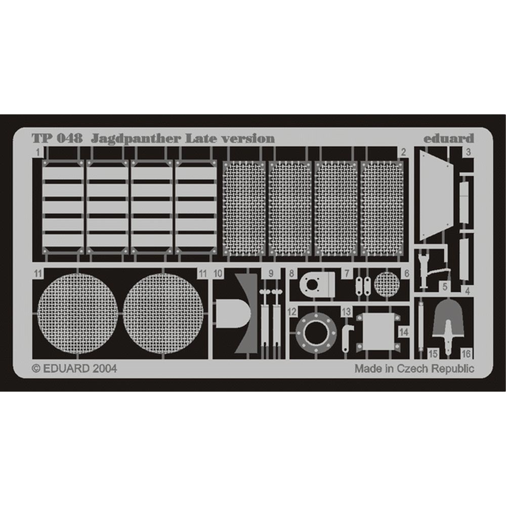 Eduard TP048 1:35 Etched Detailing Set for Tamiya Kits Jagdpanther late version