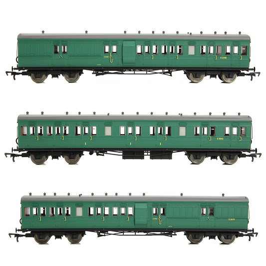 EFE Rail E86015 LSWR Cross Country 3-Coach Pack BR (SR) Green OO