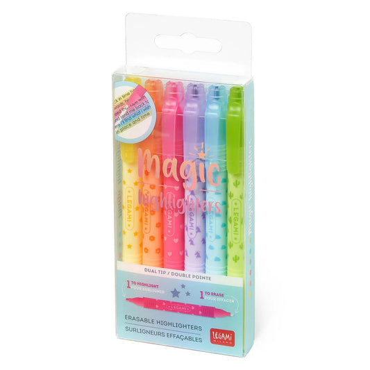 Legami Magic Erasable Highlighters - Set of 6