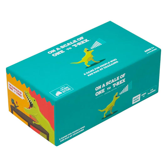 On A Scale of One to T-Rex - Card Game - Age 7+ - 2-8 Players - 15min
